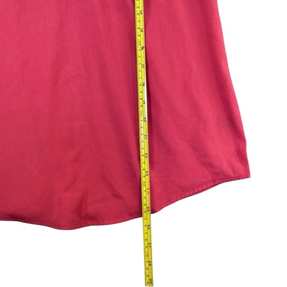 The Limited Red Capped Sleeve Blouse with Gold Clasp XS - Picture 5 of 10